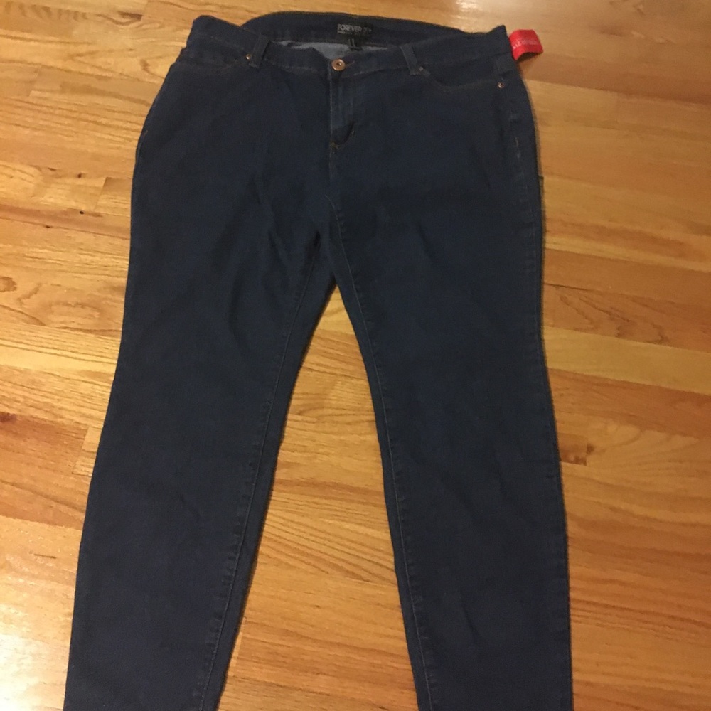 forever 21+ blue jeans size 16 - Picture 1 of 3